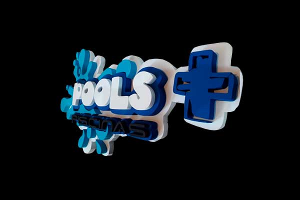 Logo Pools + Piscinas